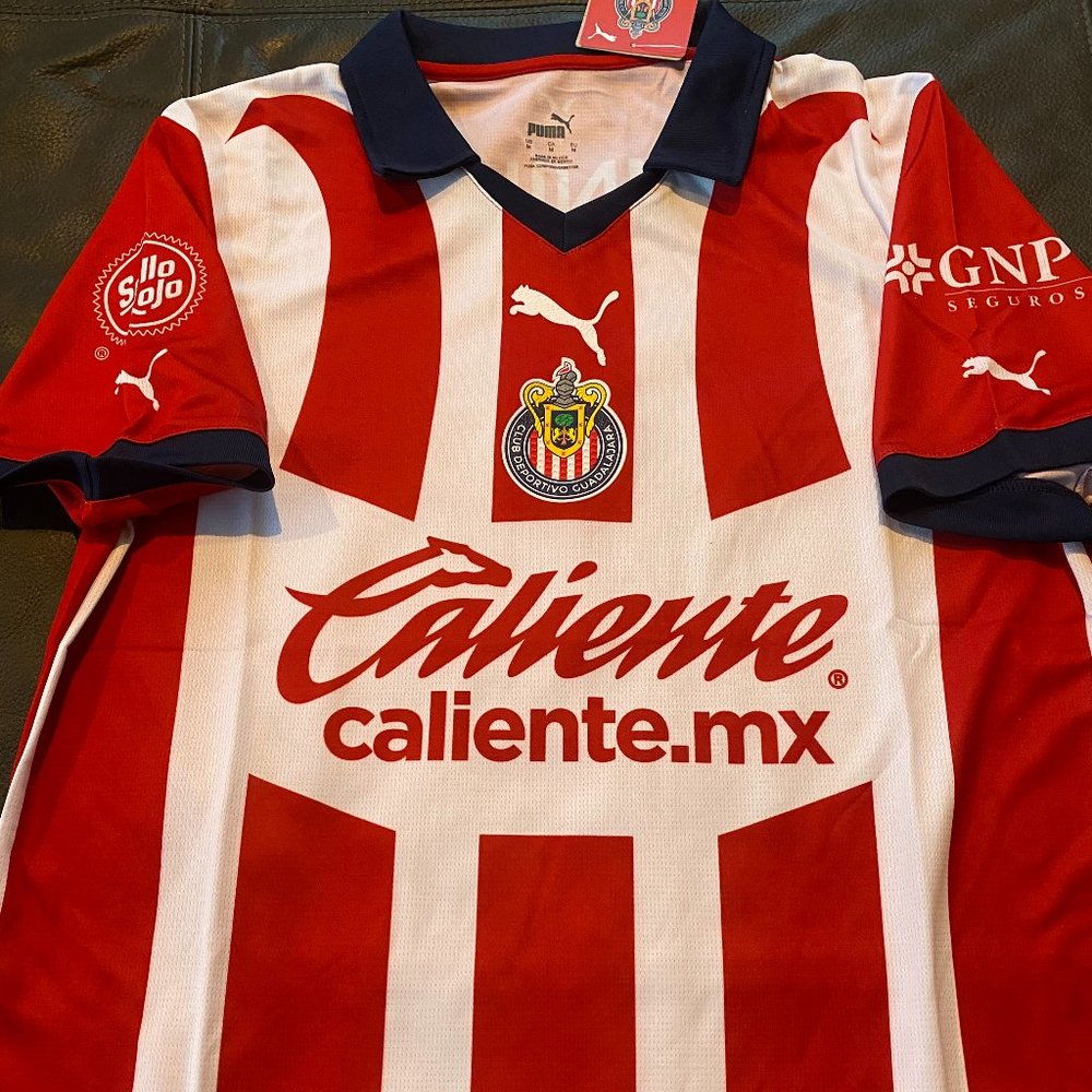 Liga MEXICO C.D. Guadalajara CHIVAS Men's JERSEY Sz M,L,XL,2XL NEW by Puma